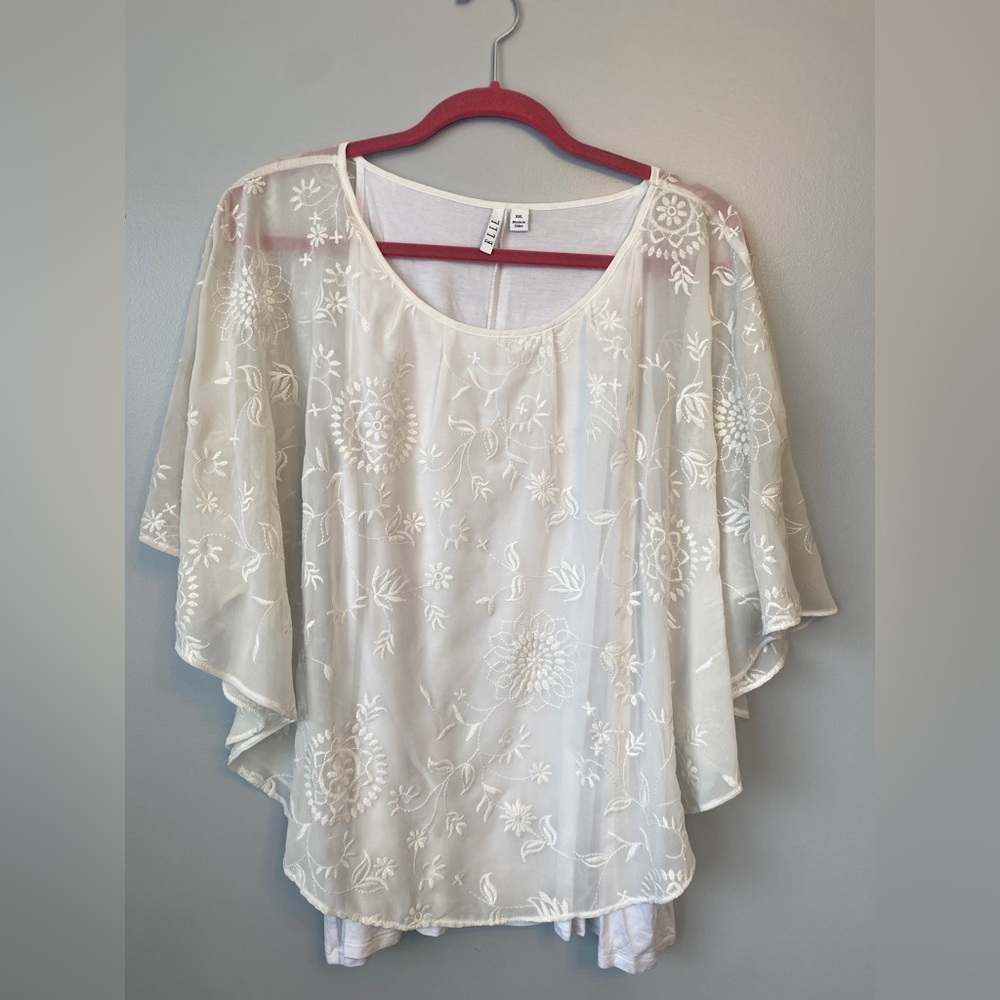 ELLE women’s cape blouse